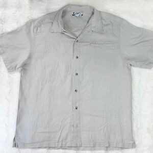 Columbia Cotton Short Sleeve Button-Up Shirt XL
